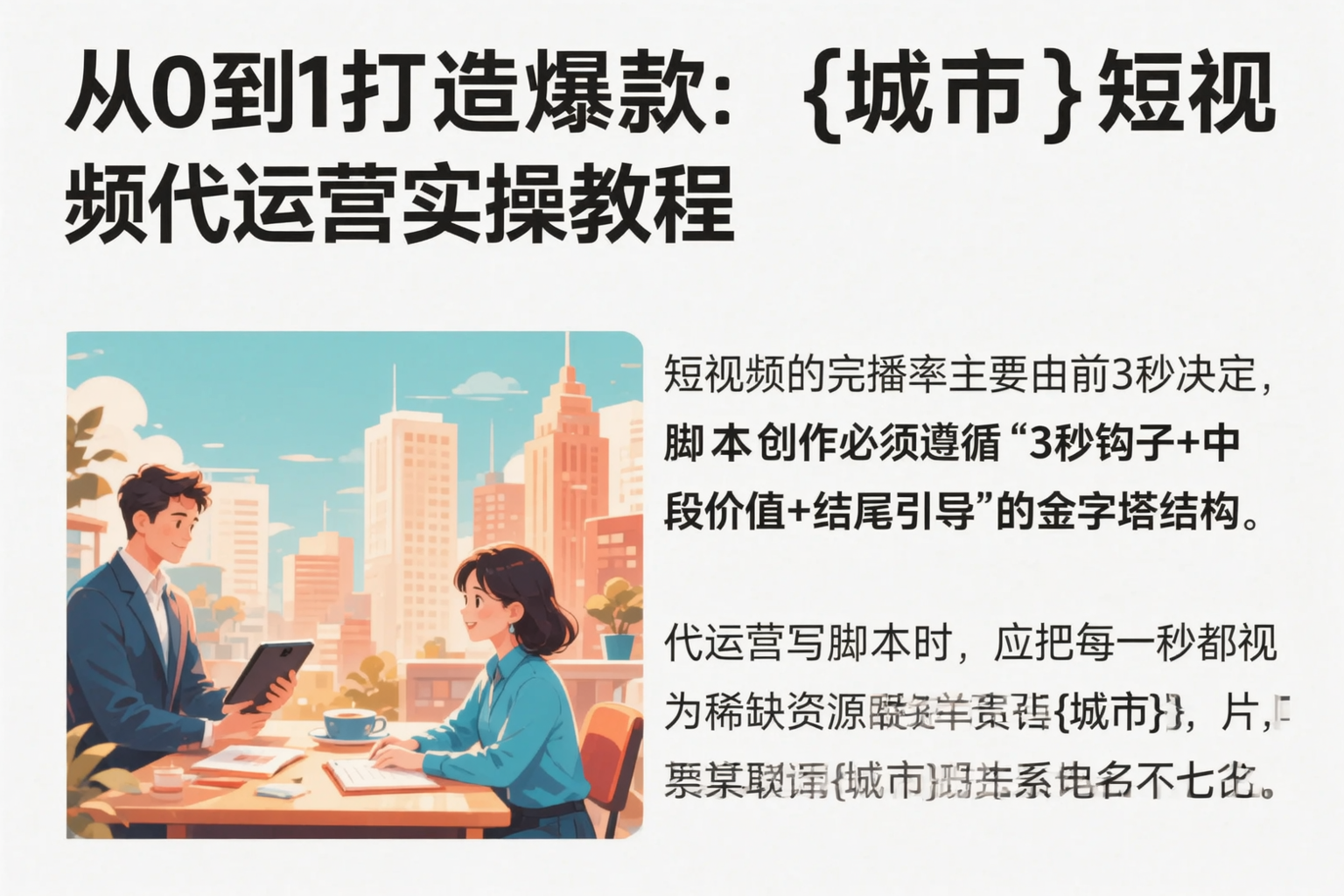 从0到1打造爆款：长沙短视频代运营实操教程