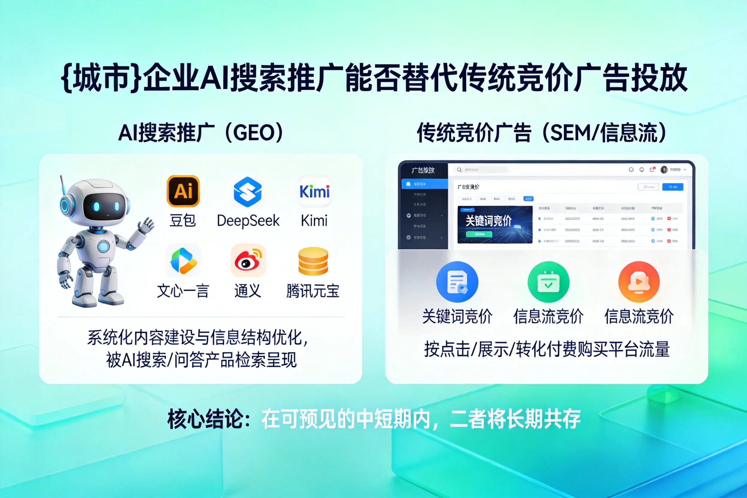 长沙企业AI搜索推广能否替代传统竞价广告投放