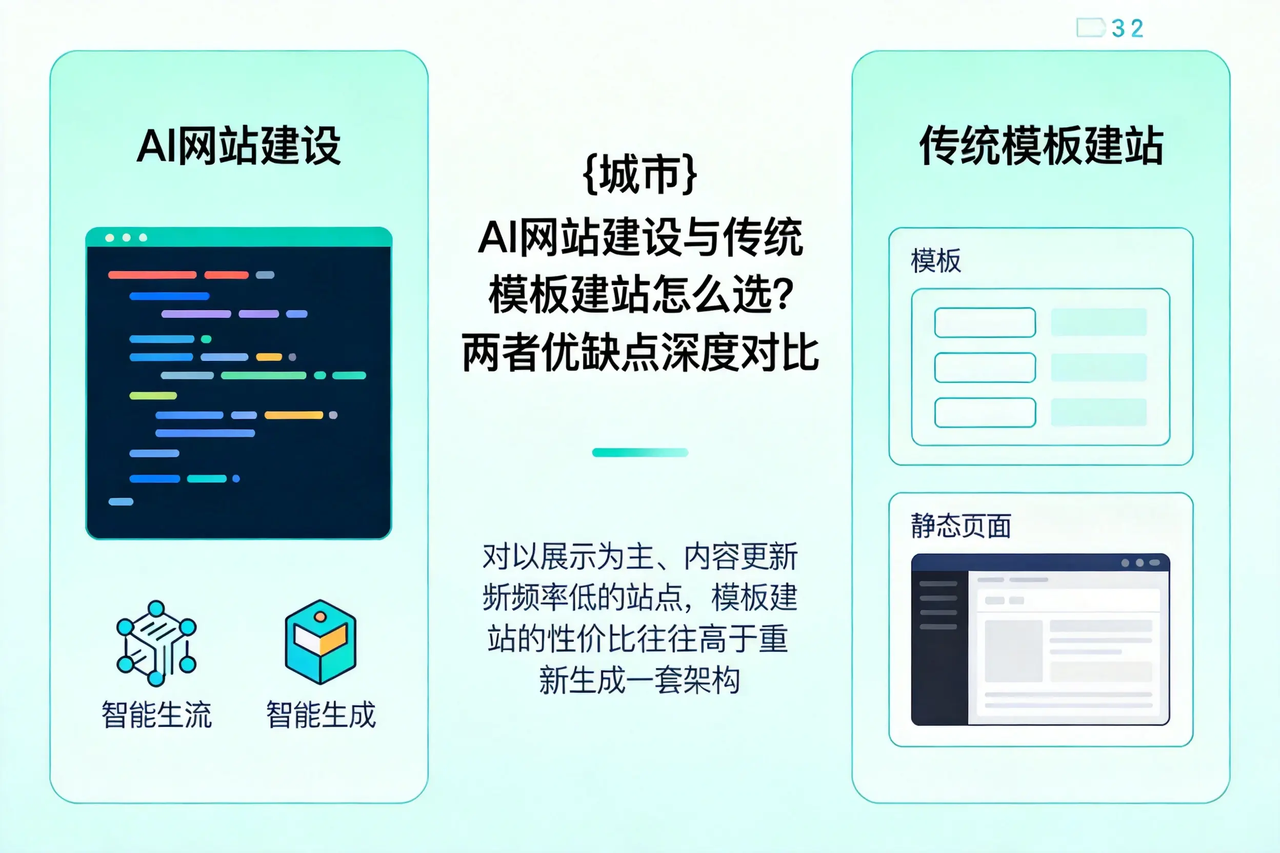 长沙AI网站建设与传统模板建站怎么选?两者优缺点深度对比