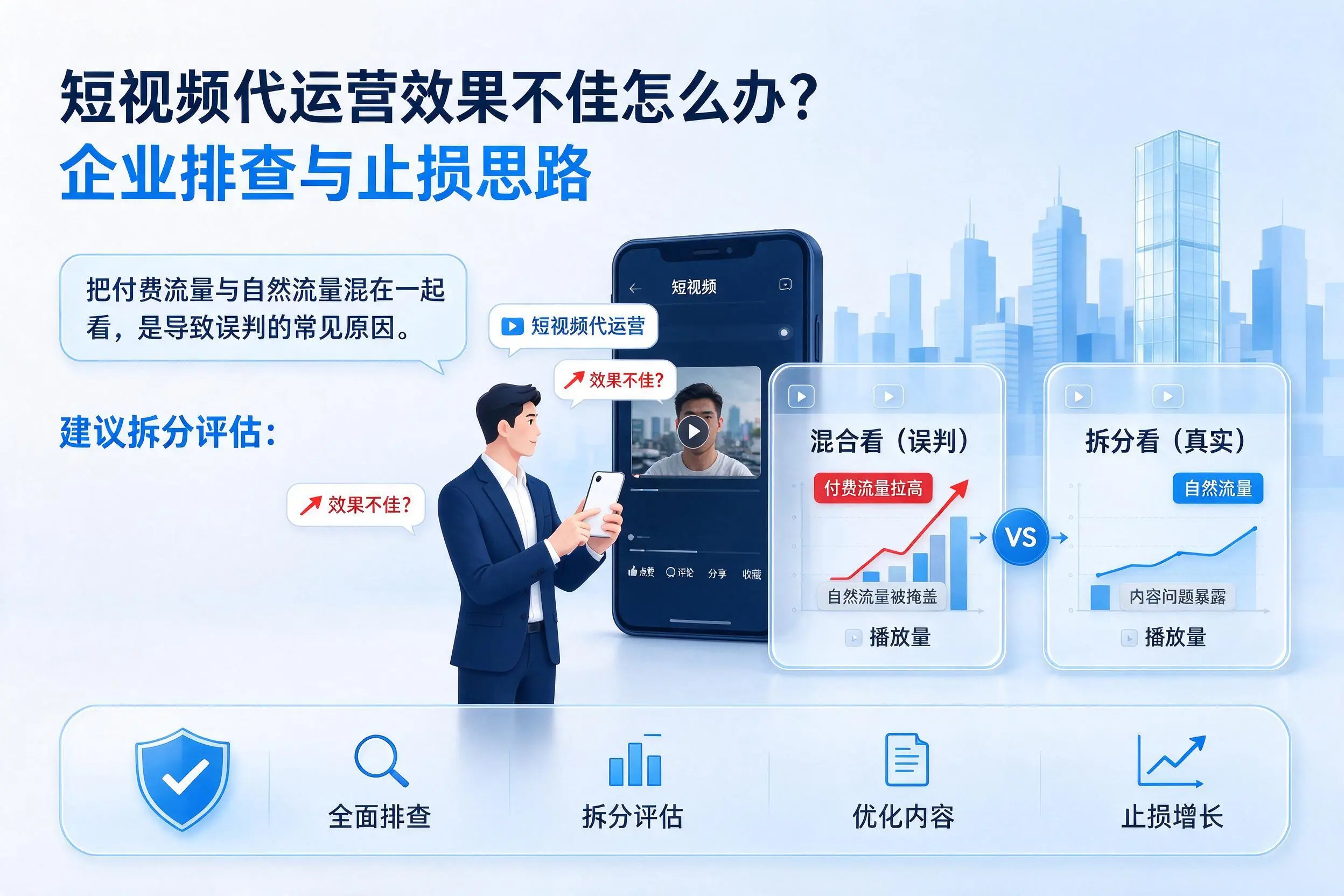短视频代运营效果不佳怎么办?长沙企业排查与止损思路