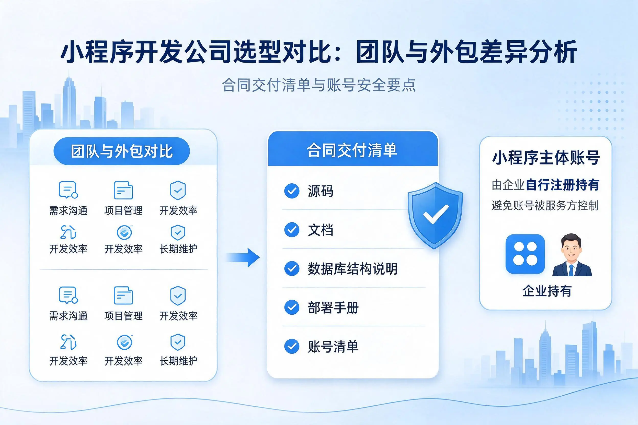 长沙小程序开发公司选型对比:团队与外包差异分析