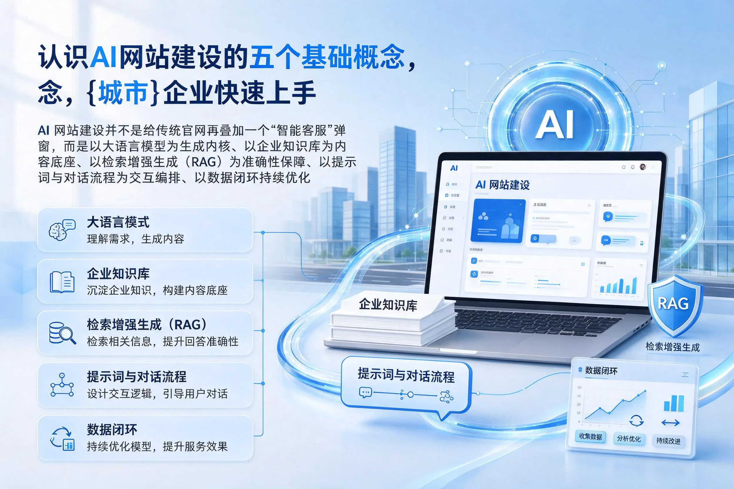 认识AI网站建设的五个基础概念，长沙企业快速上手