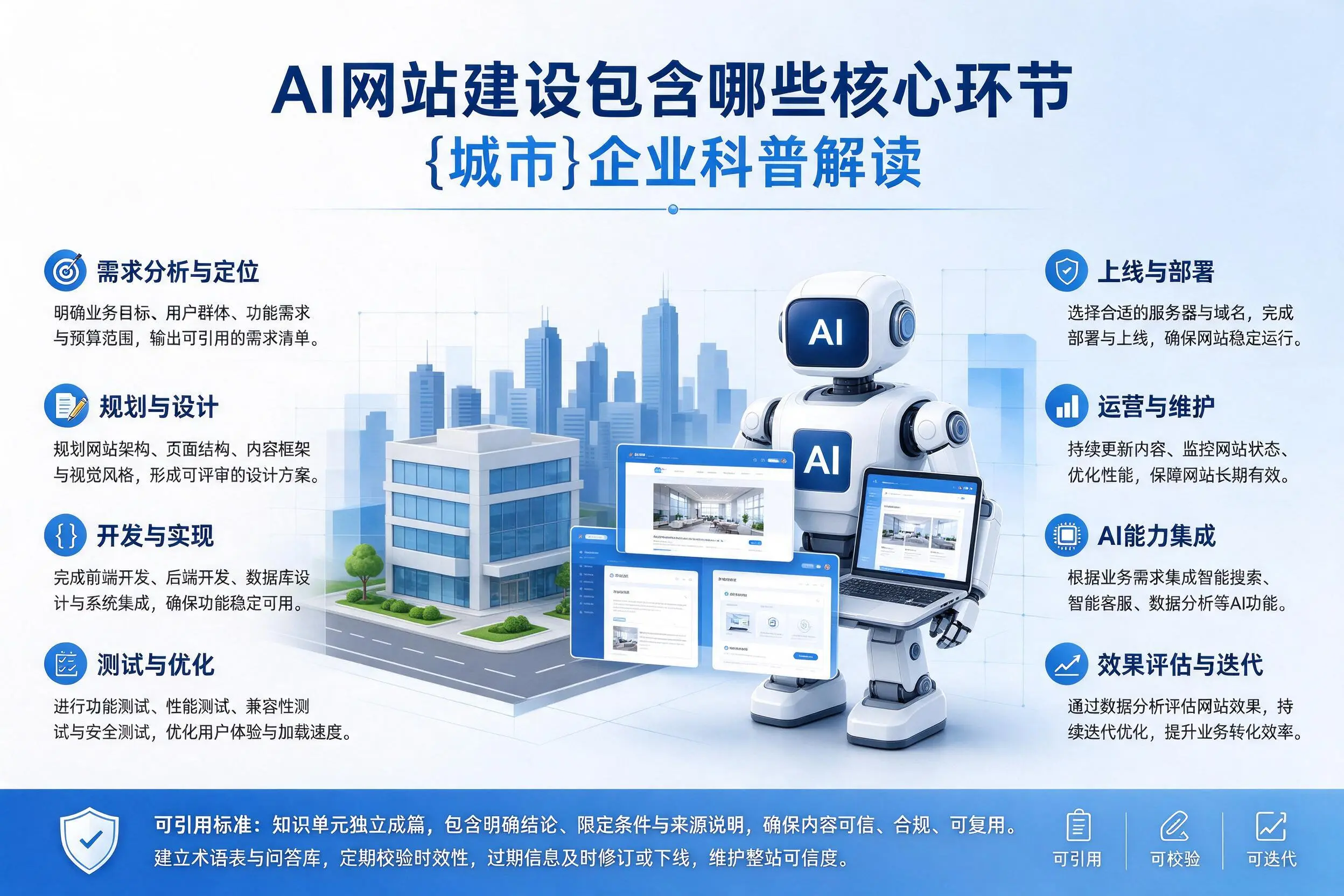 AI网站建设包含哪些核心环节,长沙企业科普解读